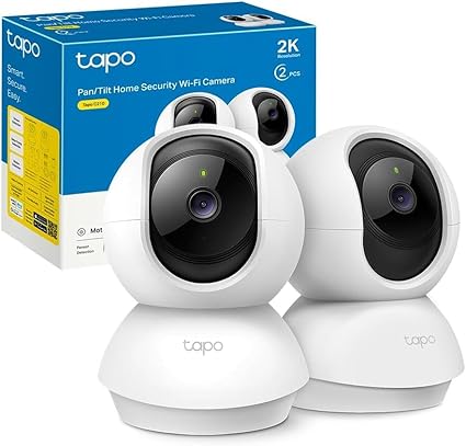 Tapo C210 2 Pack – Caméra Intérieure WiFi 2K 360°