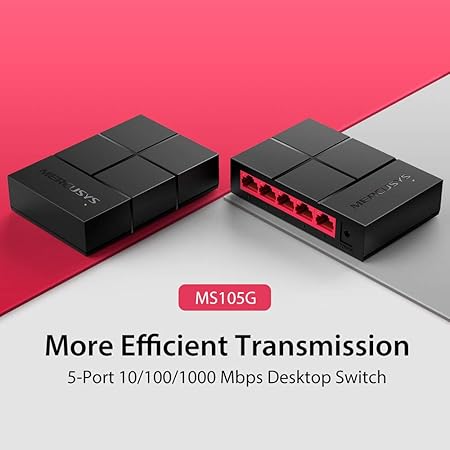 Switch Gigabit 5 ports Mercusys TP‑Link MS105G.