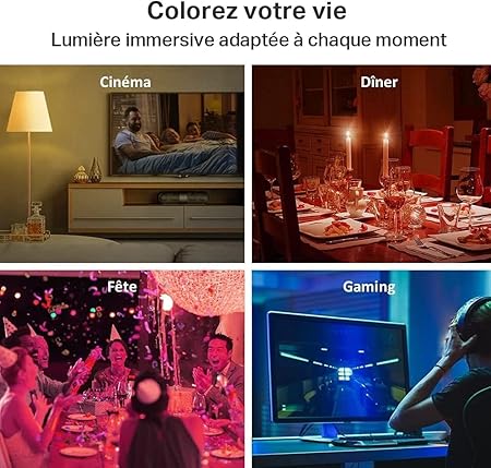 Tapo L530E – Ampoule LED Connectée WiFi E27 Multicolore