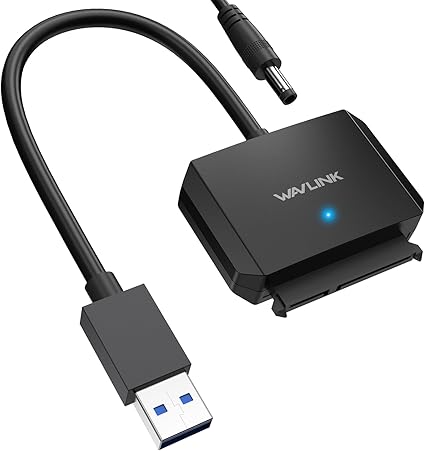 Wavlink Adaptateur USB 3.0 vers SATA III – Pour HDD & SSD 2,5"/3,5"