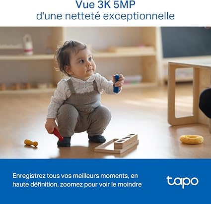 Tapo C230 – Caméra Intérieure WiFi 3K 360° pour Bébé & Animaux