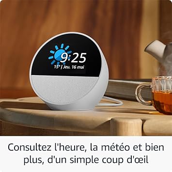 Echo Spot (Nouvelle Génération) – Réveil Connecté avec Alexa