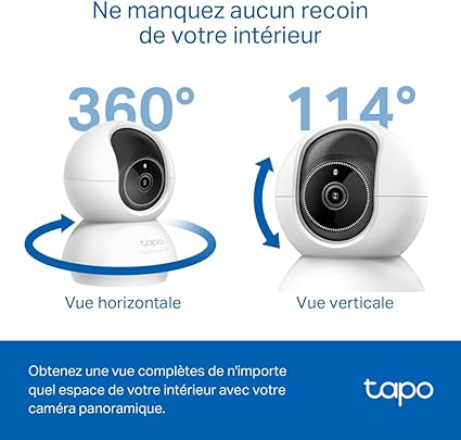 Tapo C230 – Caméra Intérieure WiFi 3K 360° pour Bébé & Animaux