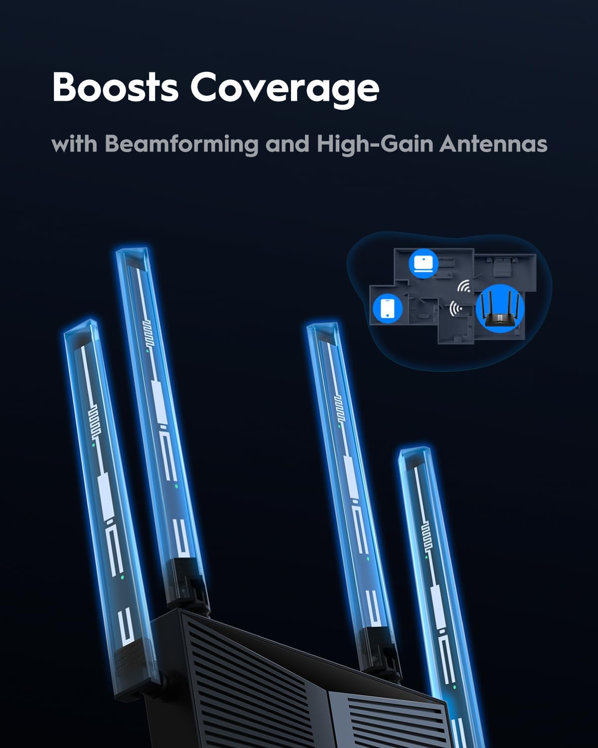 Cudy BE3600 – Routeur WiFi 7 AX Dual-Bande / Jusqu’à ~3.6 Gbps / Multi-appareils