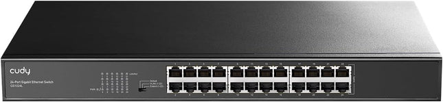 Cudy GS1024 – Switch Ethernet Gigabit 24 Ports • Boîtier Métal Robuste • Plug & Play • 48 Gbps
