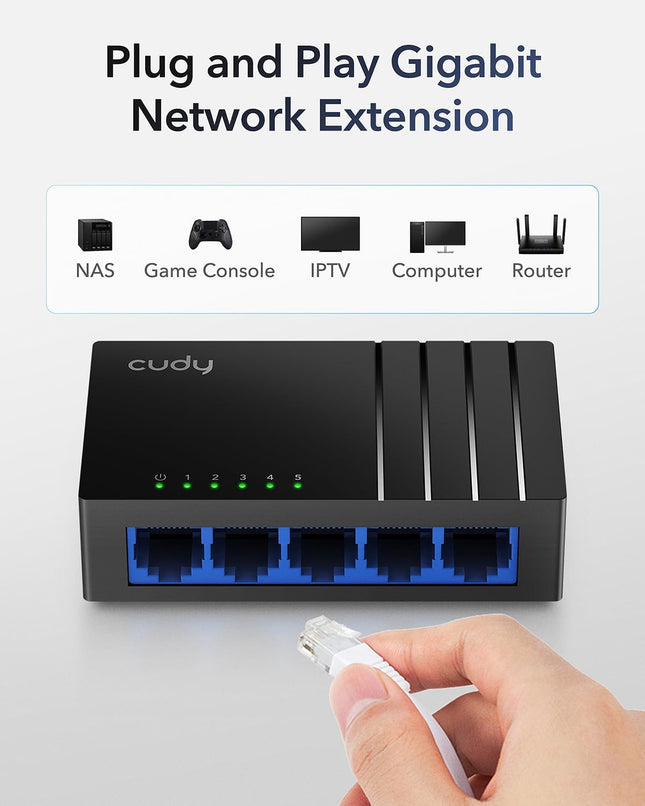 Cudy GS105D - Switch - (5 ports Gigabit)