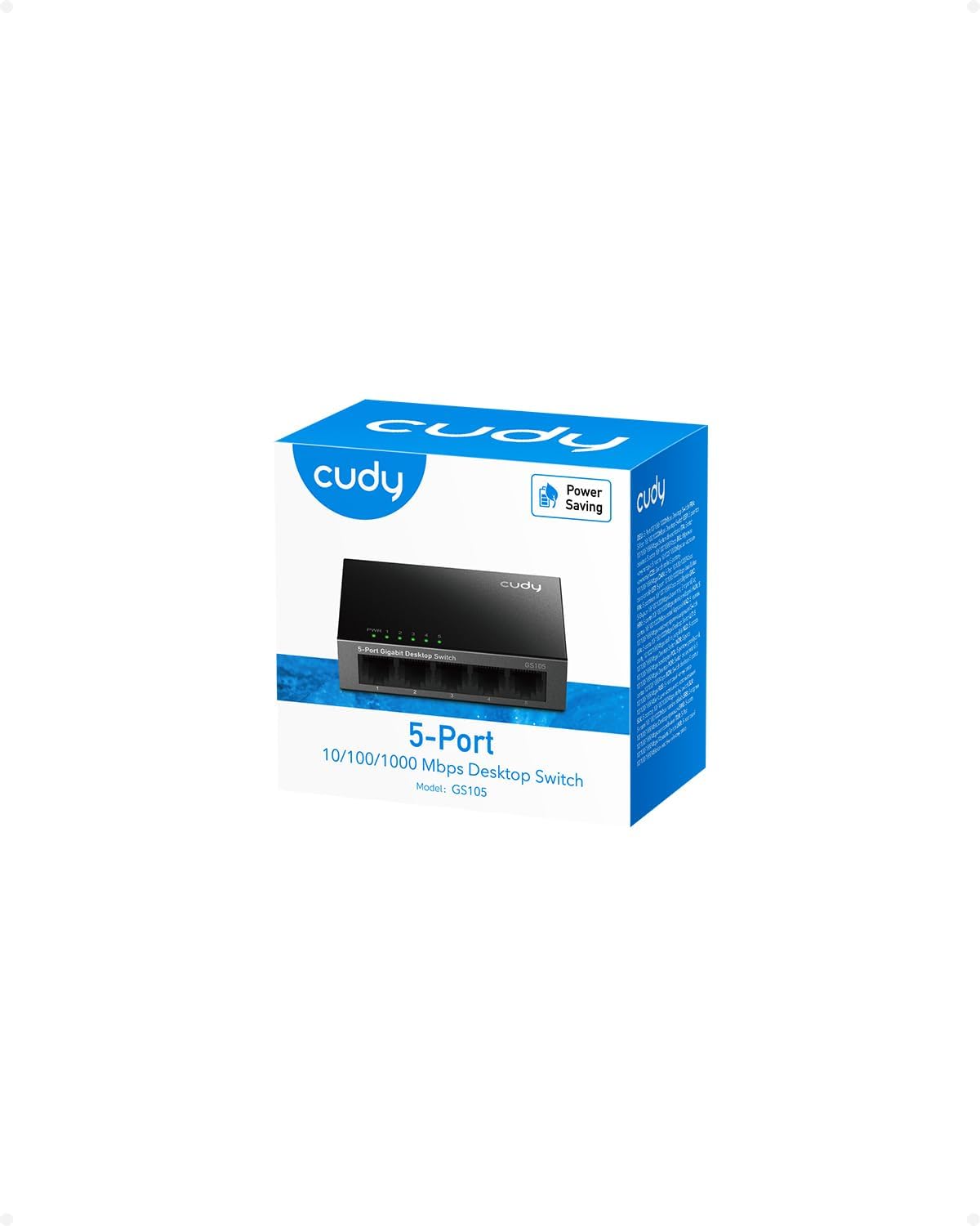Cudy GS105 – Switch Ethernet Gigabit 5 (10/100/1000 Mbps) • Boîtier Métal