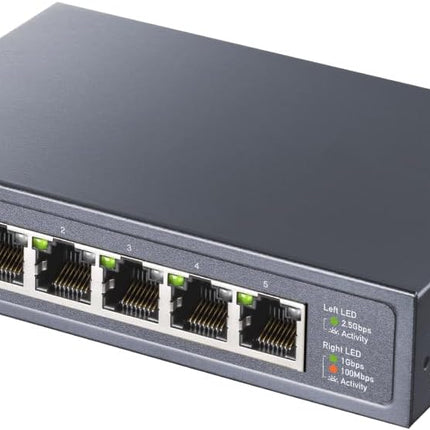 Cudy HS105 – Switch 2.5G à 5 Ports | Multi-Gigabit | Économie d’énergie | Plug & Play