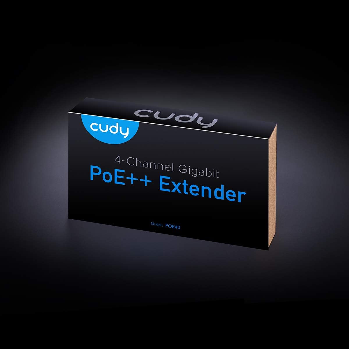 Cudy Extendeur PoE 1→4 Gigabit | Booster PoE+ | 802.3af/at/bt | Montage Mural