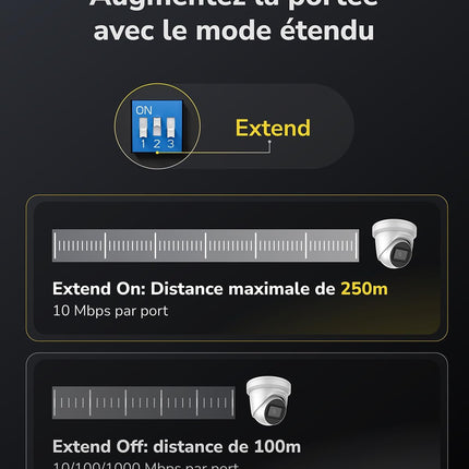 Cudy FS1010PG – Switch PoE+ 8+2 Ports | 120W | Gigabit Uplink | VLAN | Fanless