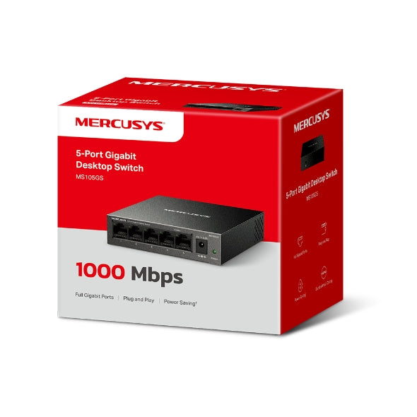 Switch Gigabit 5 ports Mercusys TP‑Link MS105GS