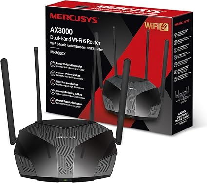 Mercusys MR3000X – Routeur WiFi 6 3000 Mbps
