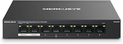 Switch PoE+ 8 ports Mercusys MS108GP