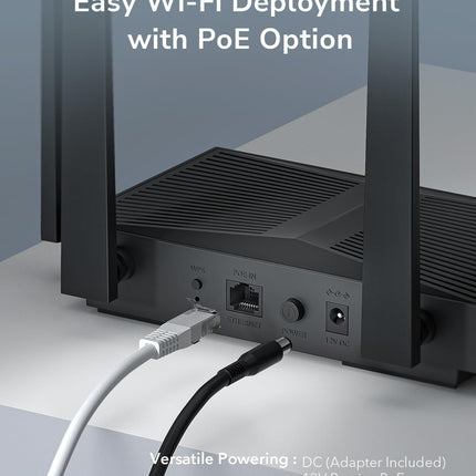 Cudy AP3000D – Point d’accès WiFi 6 AX3000 / Installation murale ou bureau / PoE & Gigabit Ethernet