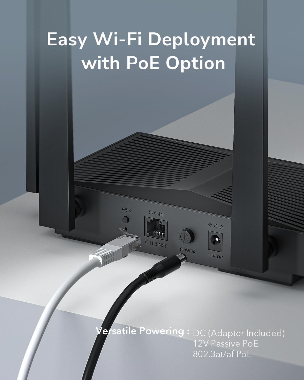 Cudy AP3000D – Point d’accès WiFi 6 AX3000 / Installation murale ou bureau / PoE & Gigabit Ethernet