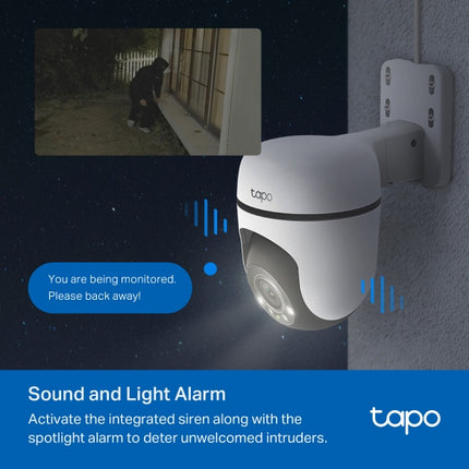 Tapo C510W – Caméra Extérieure WiFi 2K 360° avec Vision Nocturne Couleur