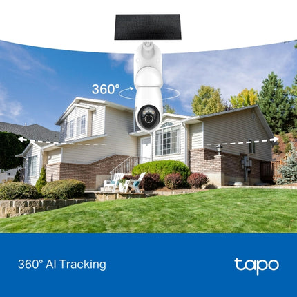 Tapo C660 – Caméra Solaire 4K Extérieure Vision 360°